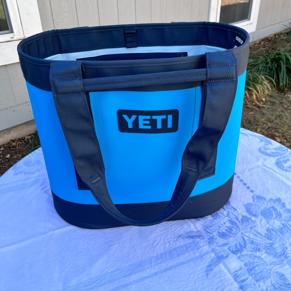 YETI Camino Carry All Tote, 35L, Big Wave Blue, discontinued color